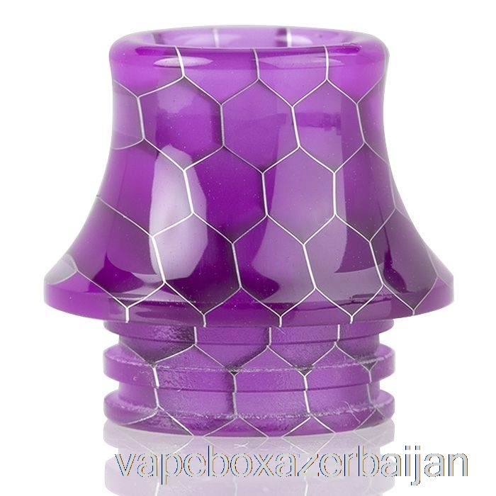 Vape Azerbaijan 810 Cone Snake Skin Resin Drip Tip Purple